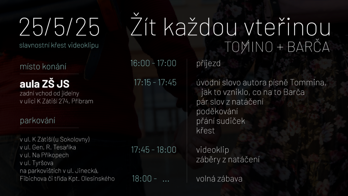 Křest písně a videoklipu proběhl v kamarádském …