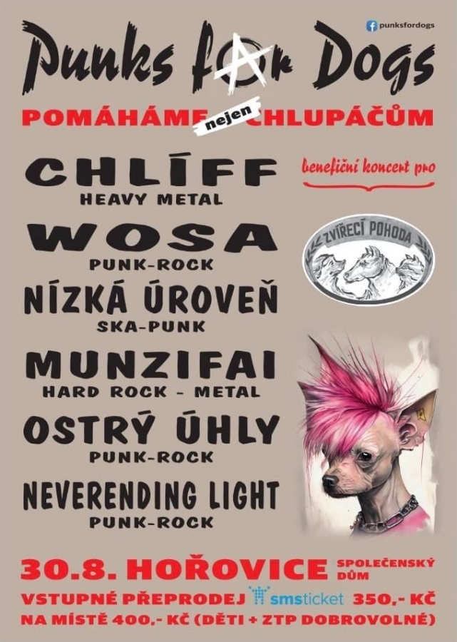 Benefiční festival Punks for Dogs