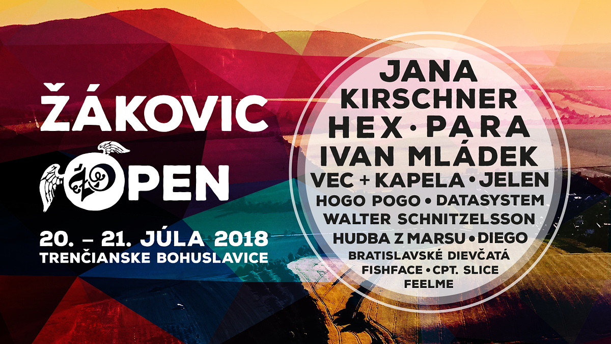Festival Žákovic Open oslaví dospělost, na 18. ročníku vystoupí Jana Kirschner, Ivan Mládek, Para a Hex