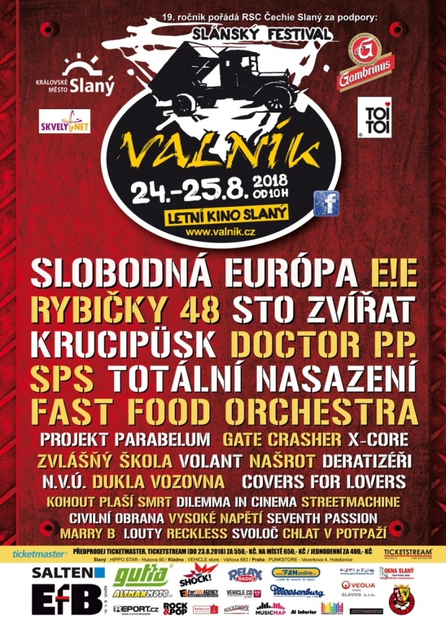 Slánský festival VALNÍK ve svém 19. ročníku