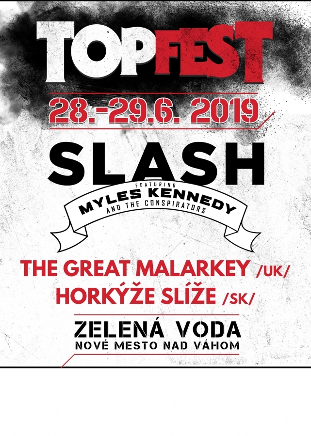 TOPFEST 2019 ohlašuje prvního headlinera, na festivalu zahraje legendární kytarista Slash