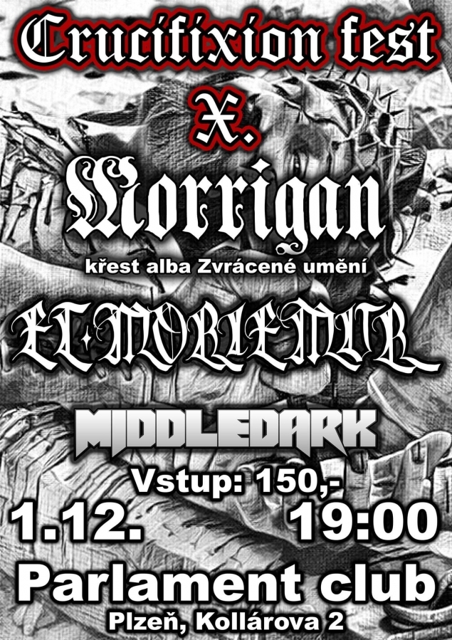 Crucifixion fest v Plzni již tuto sobotu