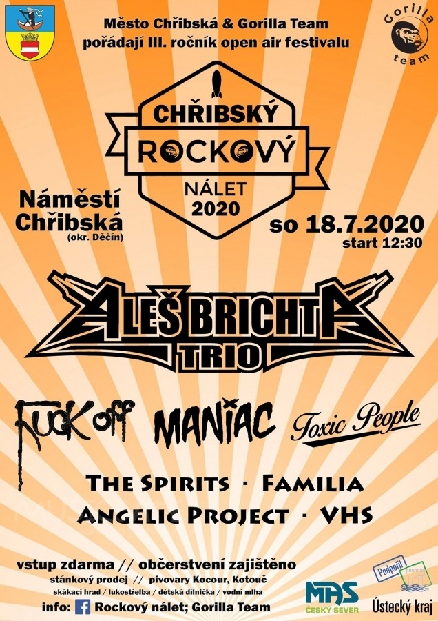 3 ročník open air festivalu Chřibský Rockový Nálet 2020