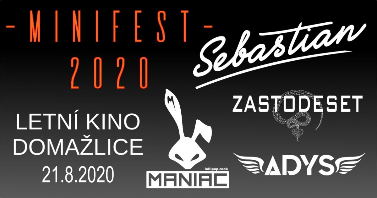 V domažlickém Letním kině se na Minifestu 2020 představí čtveřice kapel
