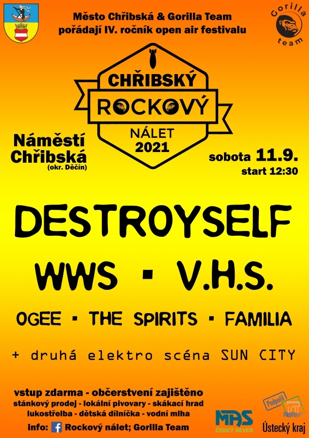 CHŘIBSKÝ ROCKOVÝ NÁLET 2021 OPEN AIR