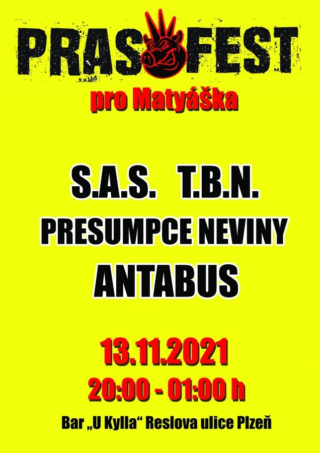 Prasofest pro Matyáška u Kylla – náhradní koncert za zrušenou akci ve vlaku