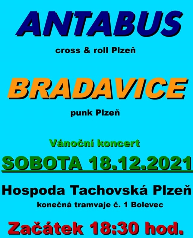 Předvánoční nářez v Bolevci – koncert Antabusu a Bradavice v Hospodě Tachovská