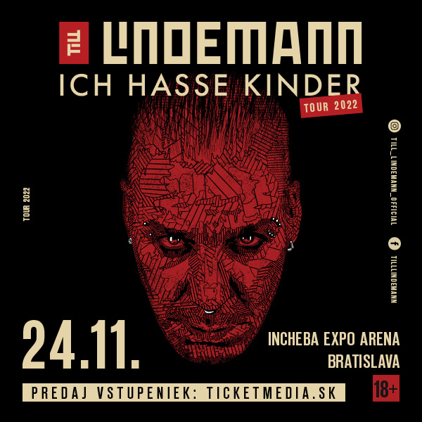 Koncert lídra kapely Rammstein Tilla Lindemanna v Bratislavě se přesouvá na listopad!