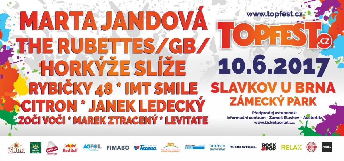 Topfest ve Slavkově láká na známá jména