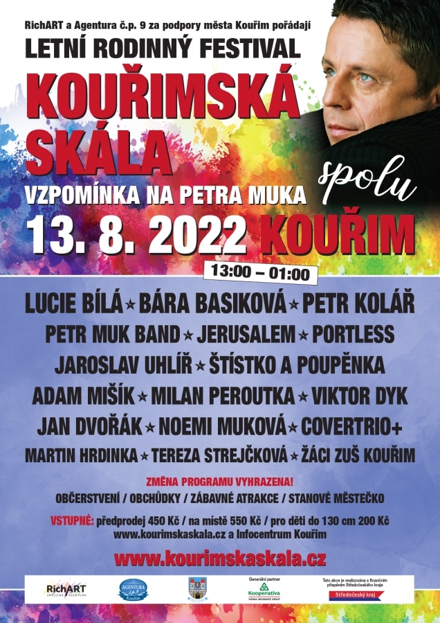 OPEN- AIR rodinný festival Kouřimská skála 2022 se vrací aneb Vzpomínka na Petra Muka