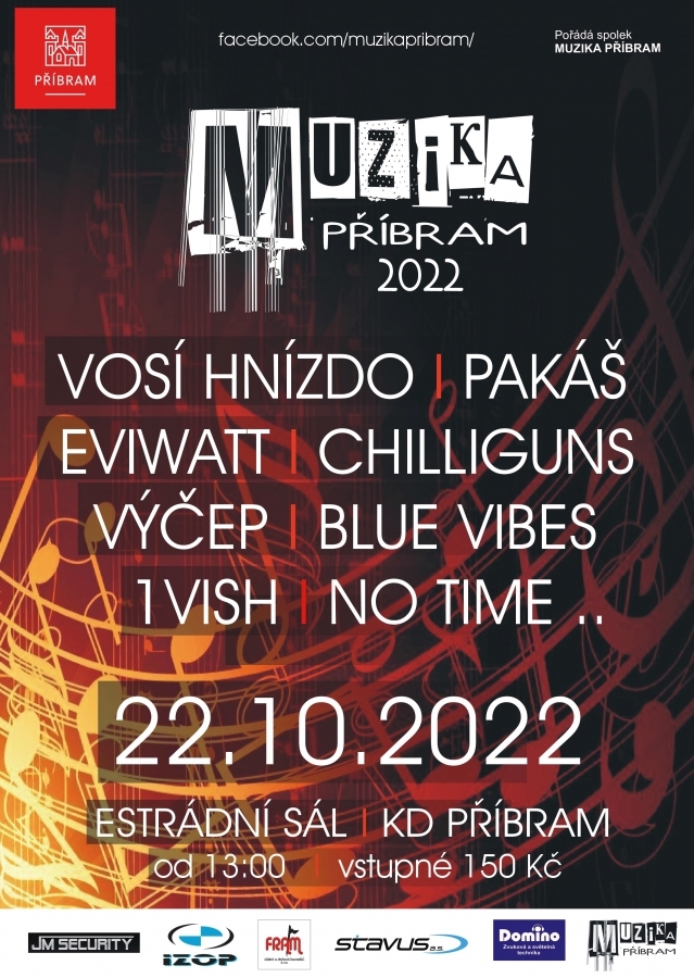 Hudební festival Muzika Příbram 2022 nabídne přehlídku regionálních kapel