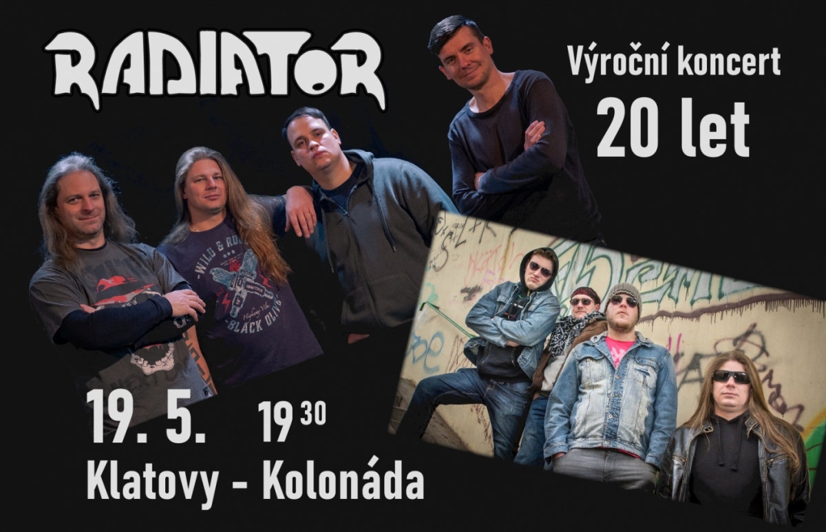 Klatovská Kolonáda se stane místem oslavy 20. narozenin kapely Radiátor