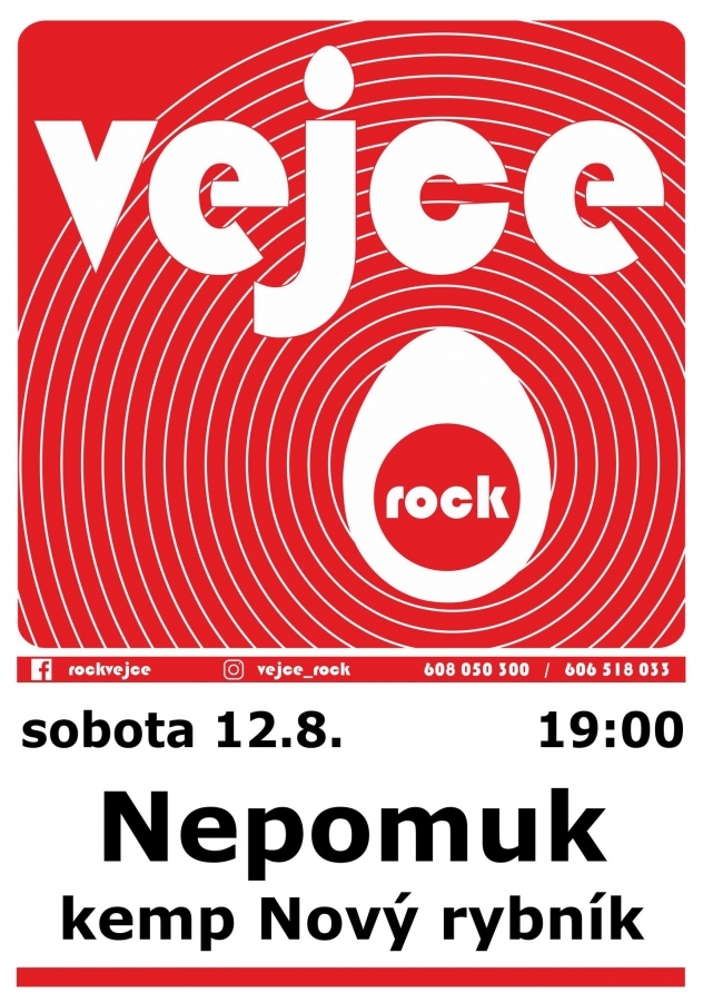 Rockové Vejce představí nabitý playlist na kryté stage v kempu Nový rybník u Nepomuka