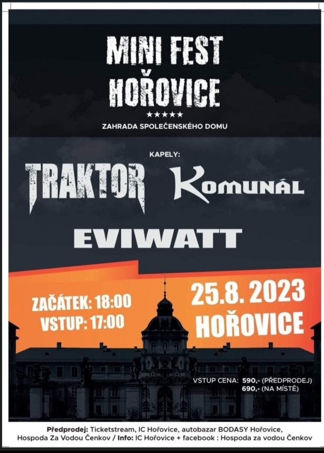 Velkou hudební událost skrývá nenápadný název Mini Rock Fest Hořovice