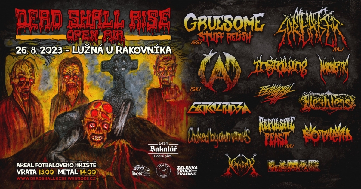 Metalový festival Dead Shall Rise vol. 1 v Lužné u Rakovníka významně obohatí českou hudební mapu