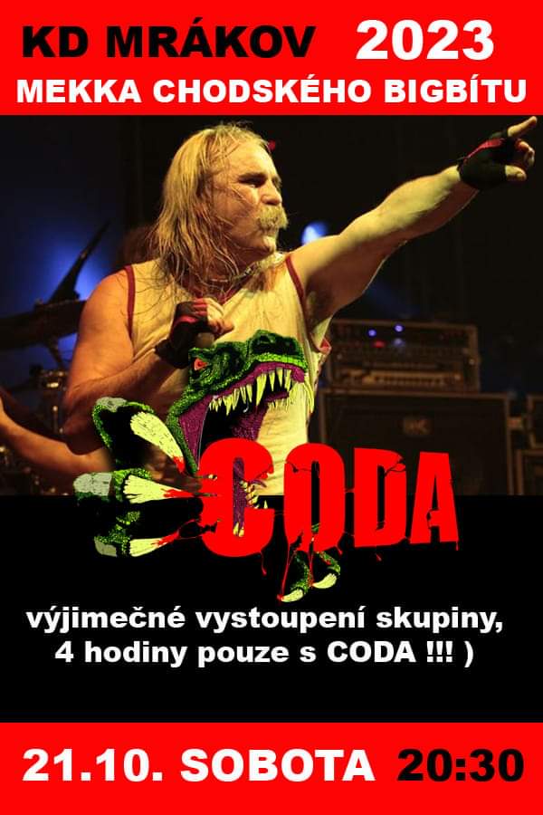Exkluzivní čtyřhodinový večer s legendární Codou v KD Mrákov se blíží!