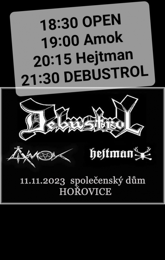 Hosty Debustrolu v Hořovicích se stane pražská kapela Hejtman a hořovický Amok