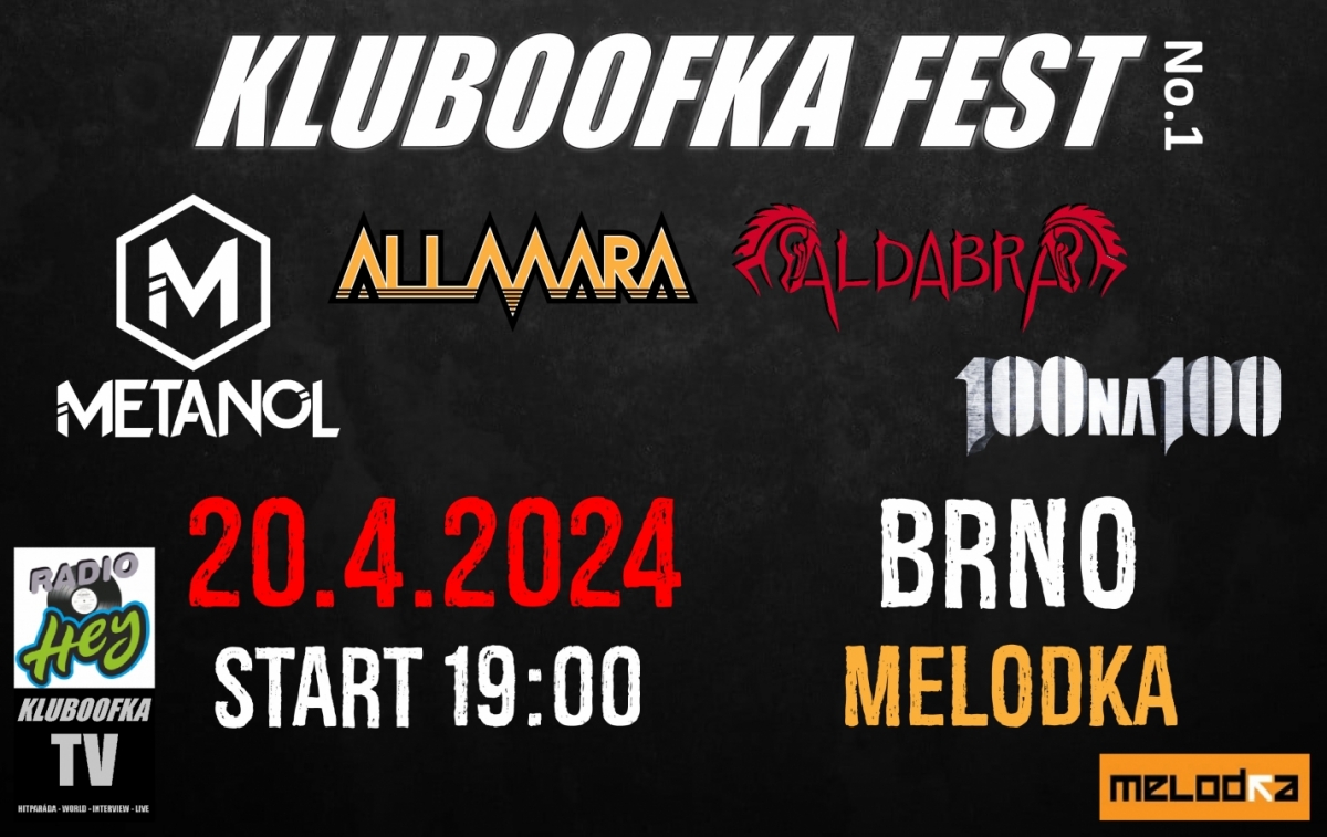 Putovní festival Kluboofka Fest dostal reálnou podobu – čtyři kapely, čtyři zastavení napříč naší vlastí