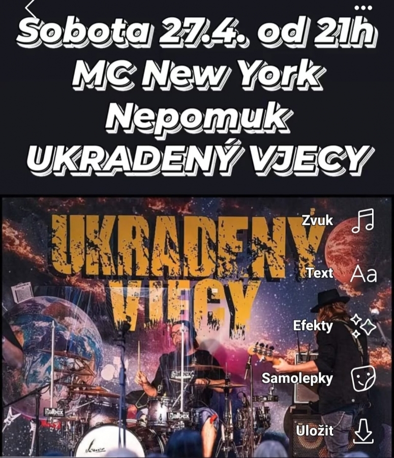 Ukradený Vjecy představí svůj playlist v nepomuckém MC New York