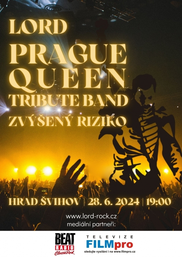 Nezapomenutelný hudební zážitek na hradě Švihov! Kapely Lord, Prague Queen Tribute Band a Zvýšený riziko spojí síly ve výjimečném koncertním večeru!