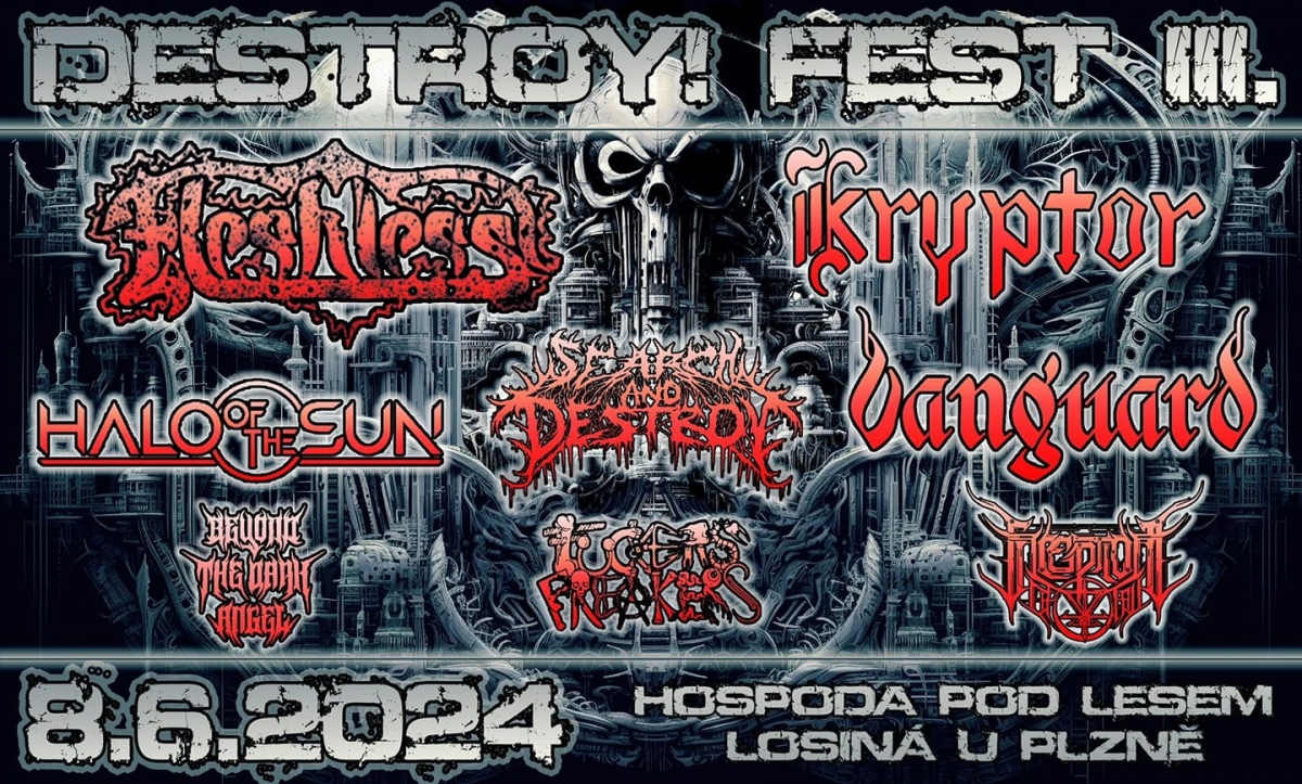 Metalový Destroy ! Fest si v Losiné pod lesem připíše na své konto pořadové číslo 3