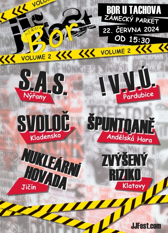 Druhý ročník JJ Bor Festu hlásí připraveno, line-up je ucelený v počtu šesti pozvaných kapel