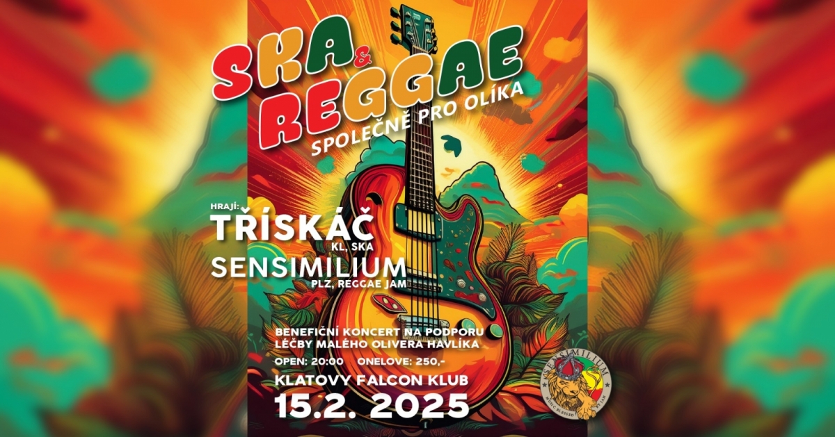 SKA a REGGAE společně pro Olíka aneb benefiční večírek v klatovském Falconu se blíží!