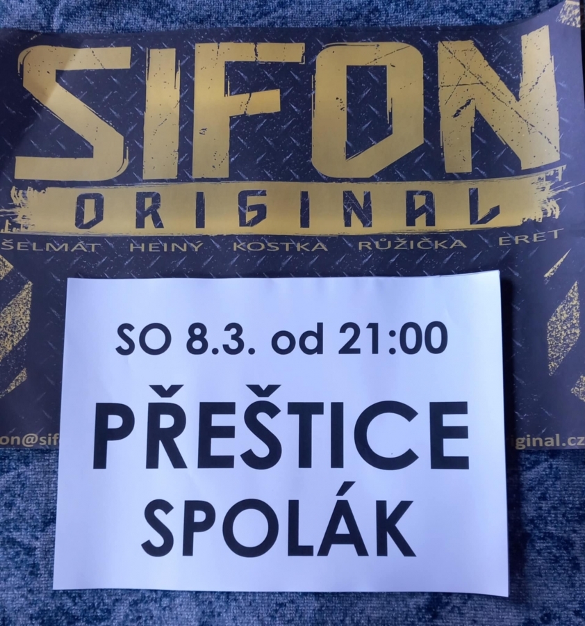 Bigbítový večer v přeštickém Spoláku nabídne koncert oblíbené skupiny Sifon Originál