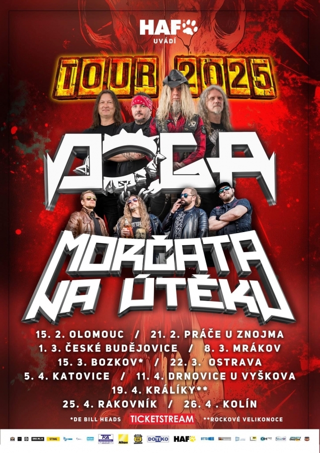 Jednou ze zastávek Jarní tour 2025 Morčat na útěku a Dogy se stane kulturní dům v Katovicích