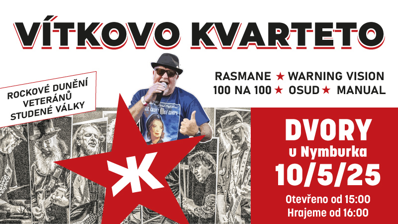 První Dvorský Majáles rozezní Dvory u Nymburka: Vítkovo kvarteto a další hvězdy české hudební scény