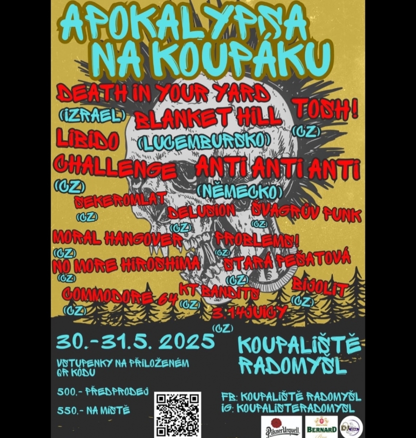 Apokalypsa na koupáku je název dvoudenního festivalu hardcorové muziky v Radomyšli