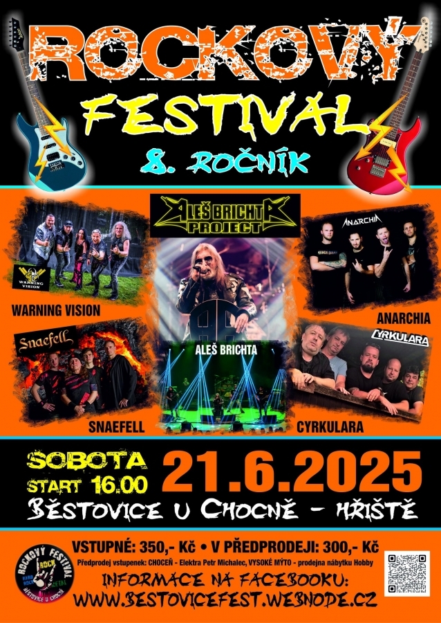 8. ročník Rockový festival v Běstovicích u Chocně