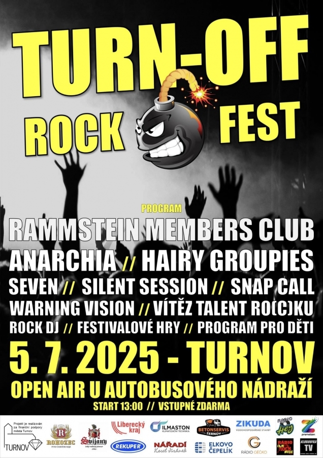 Rockový festival v srdci Českého ráje: TURN-OFF ROCK FEST 2025
