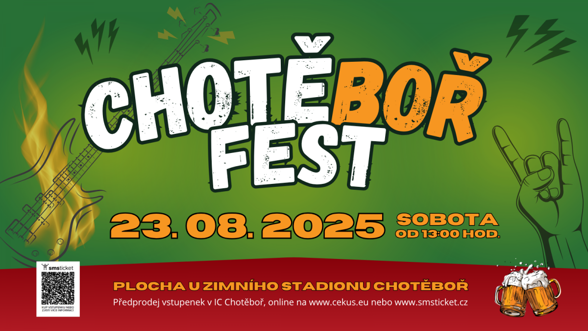 CHOTĚBOŘ FEST 2025: Závěr léta plný rockové energie