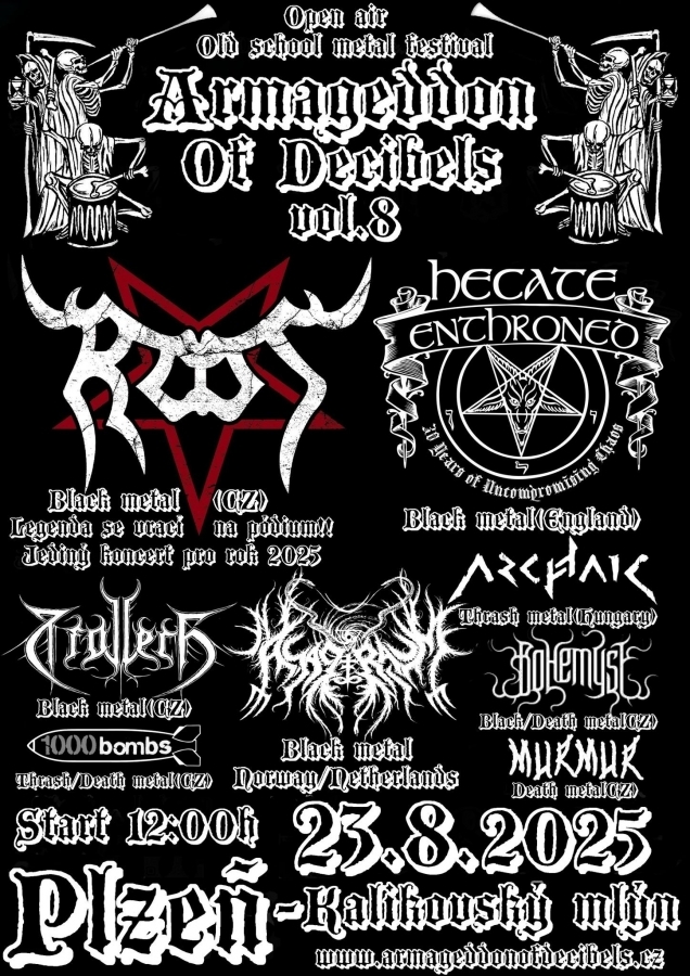 Nový termín Armageddon Of Decibels vol. 8 nemění nic na obsahu ani místě konání plzeňského metalového festivalu