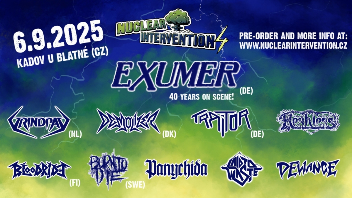 Nuclear Intervention Fest v Kadově se do hudebních map zapíše čtvrtým nadupaným ročníkem