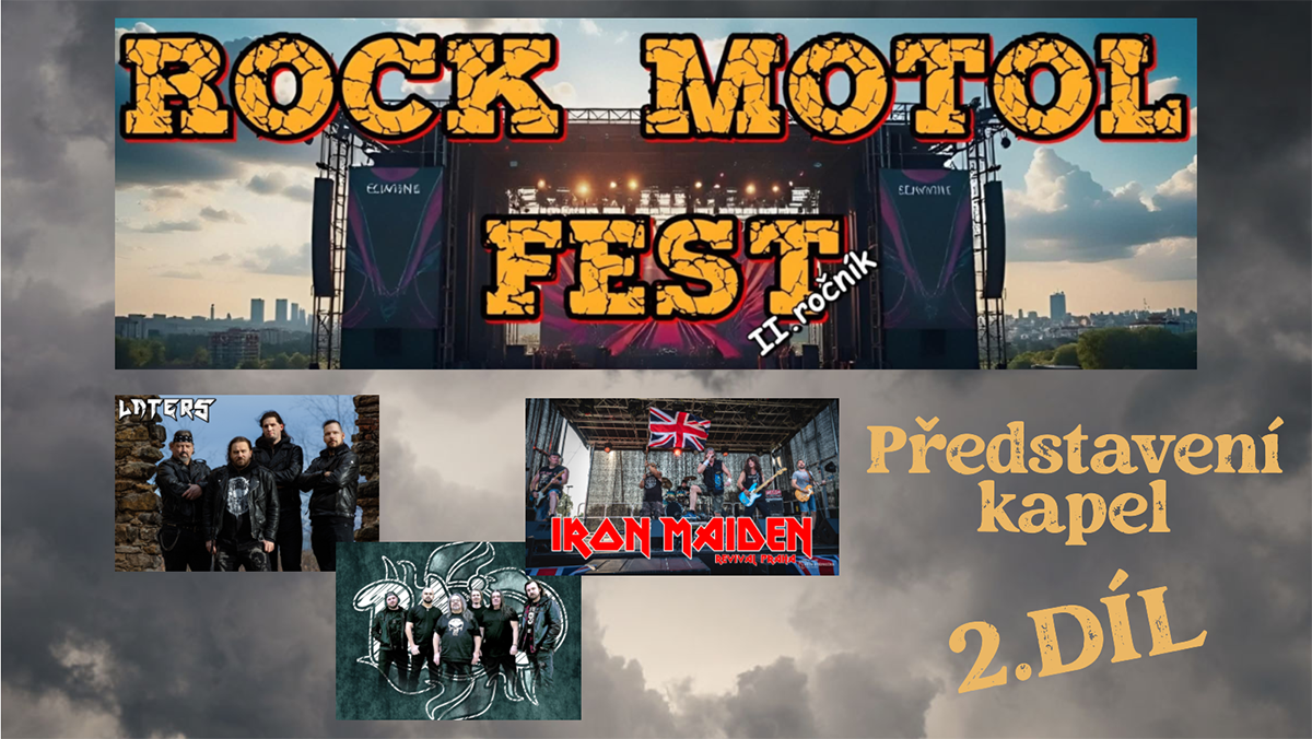 Festival Rock Motol Fest představuje druhou trojici kapel: LATERS, RAiN a Iron Maiden Revival Praha
