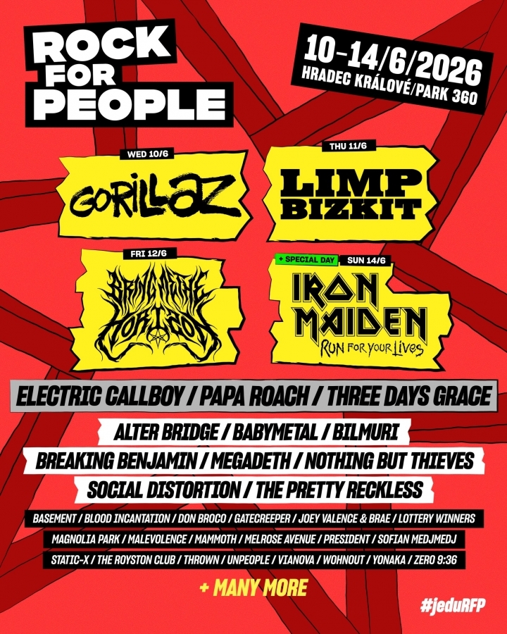 Rock for People odtajňuje další hvězdná jména! Dorazí Limp Bizkit i Gorillaz