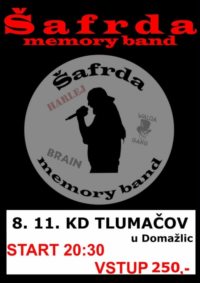 Tlumačovský KD zavzpomíná na Vláďu Šafránka! Zavítá tam oblíbený Šafrda memory band