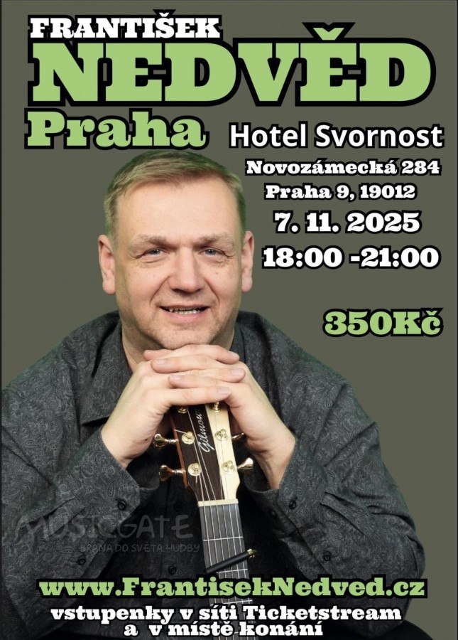 Soutěž o vstupenky na koncert Františka Nedvěda do Hotelu Svornost
