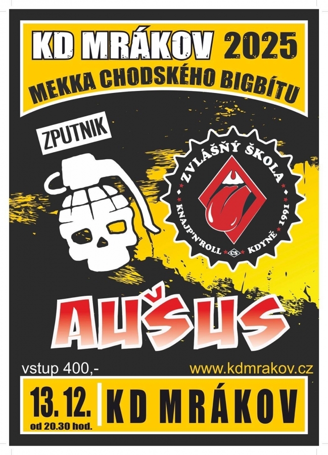 Zvlášňý škola, Zputnik a Aušus aneb „mejdan od A do Z“ se po roce vrací do Mrákova!