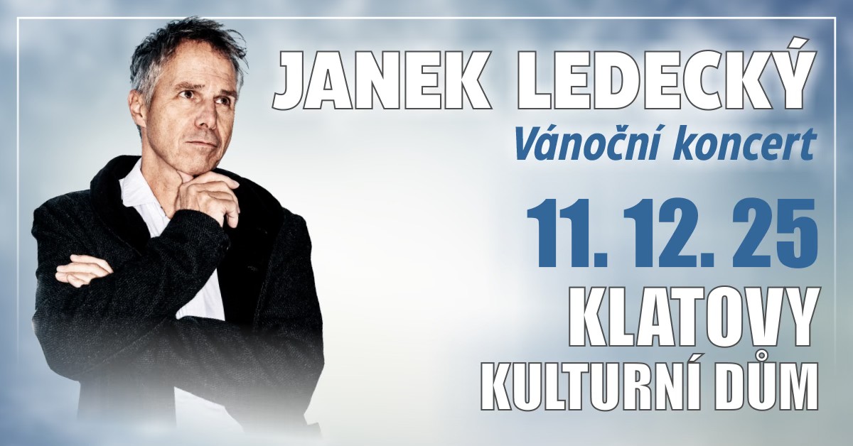 Janek Ledecký v rámci svého jedinečného vánočního turné spolu s M. Nostitz quartetem potěší KD Klatovy