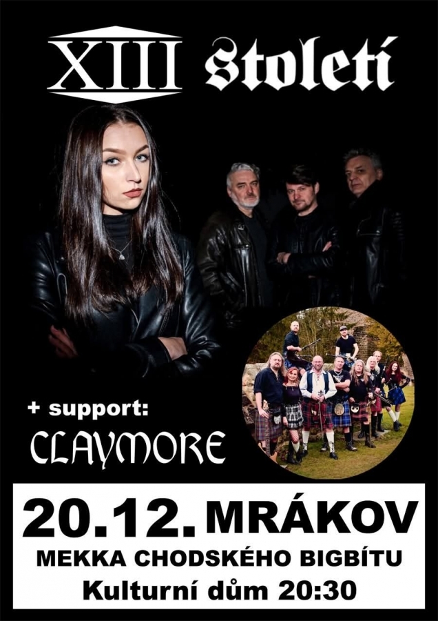 KD Mrákov u Domažlic chystá předčasný vánoční dárek v podobě XIII. století a Claymore