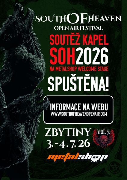 Soutěž kapel o dva hrací sloty na festivalu SoH 2026!