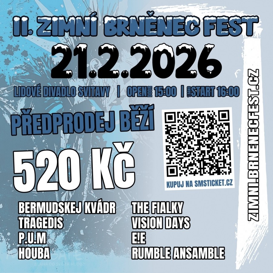 2. Zimní Brněnecfest roztopí Lidové divadlo ve Svitavách