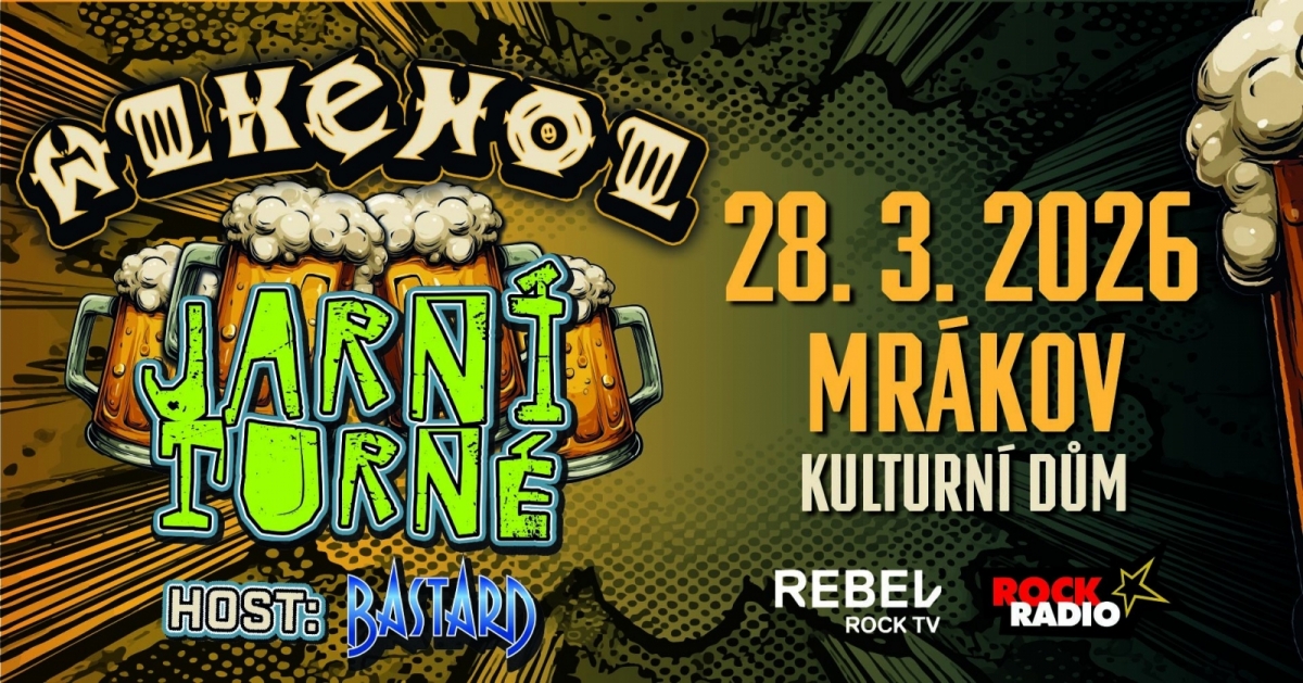Legendární Alkehol v rámci svého turné Připíjím ovládne Mrákov u Domažlic!  Hostem večera bude Bastard