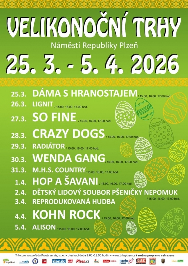 V doprovodném programu Velikonočních trhů se na plzeňském náměstí blýskne rockový KOHN