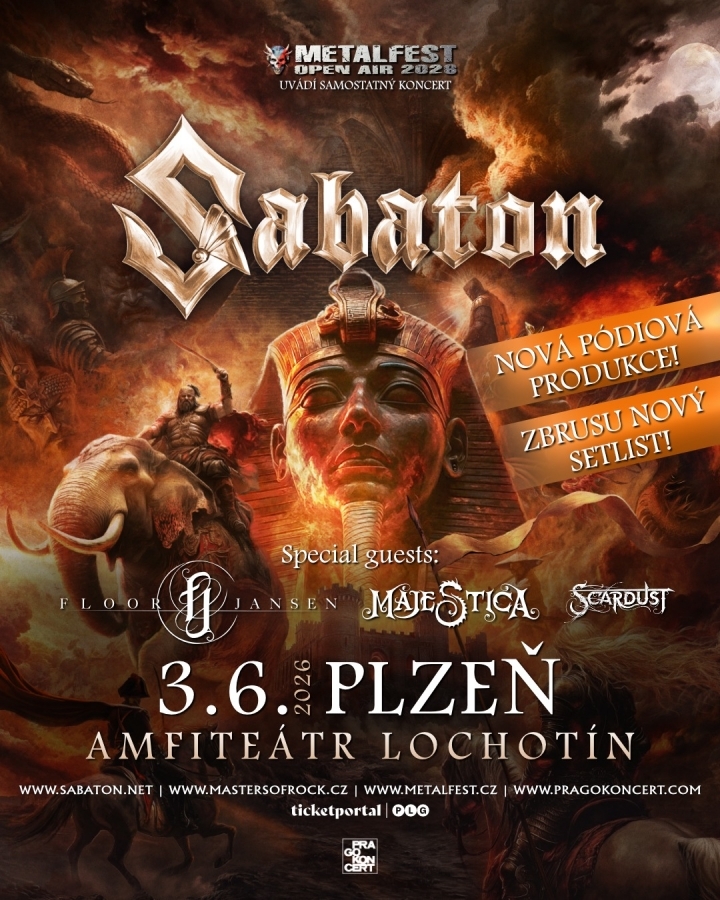 Velkolepý metalový start léta v PLZNI – koncert SABATONU vypukne už za necelý měsíc