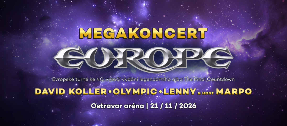 OSTRAVA ZAŽIJE HUDEBNÍ UDÁLOST ROKU: Na MEGAKONCERT Radia Čas míří legendární EUROPE
