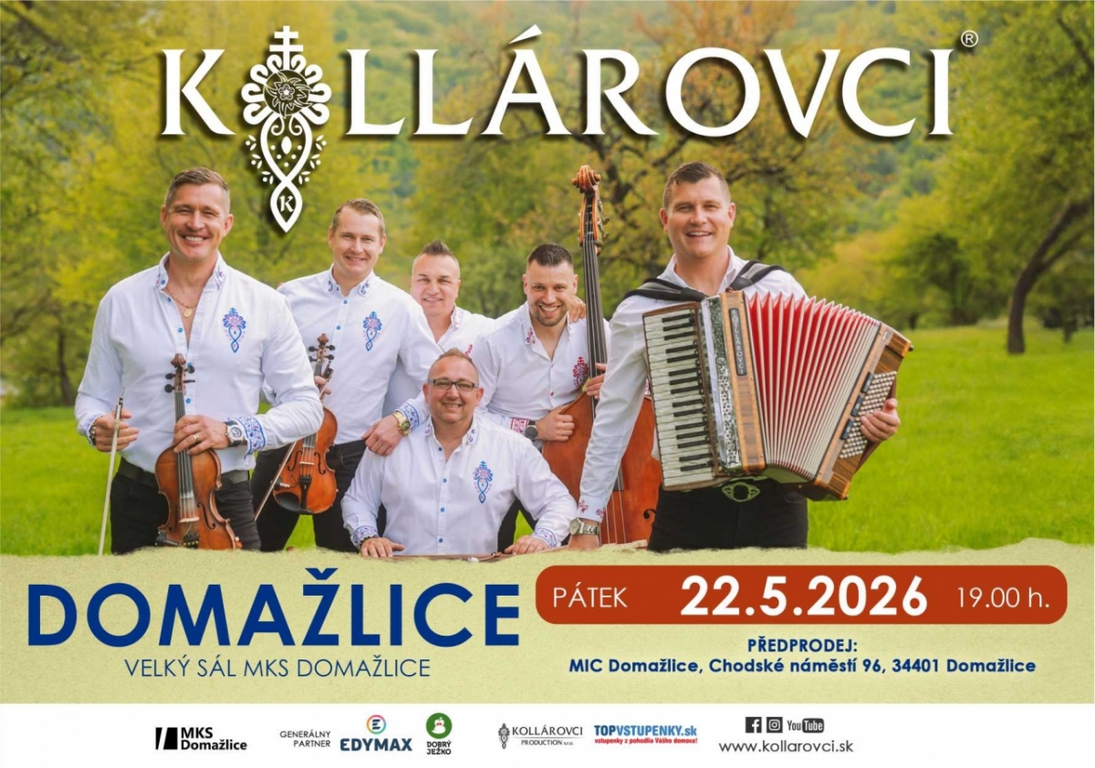 Oblíbení Kollárovci v rámci českého turné potěší Domažlice